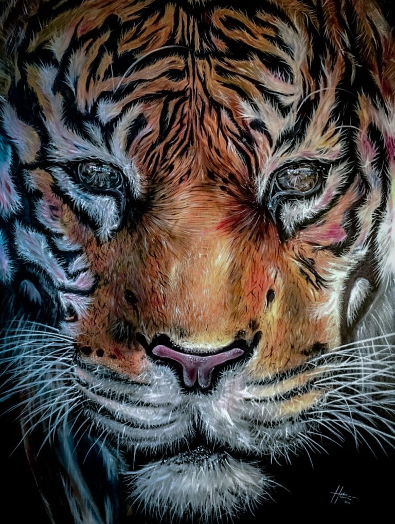 Tiger Painting Hunter Wicked